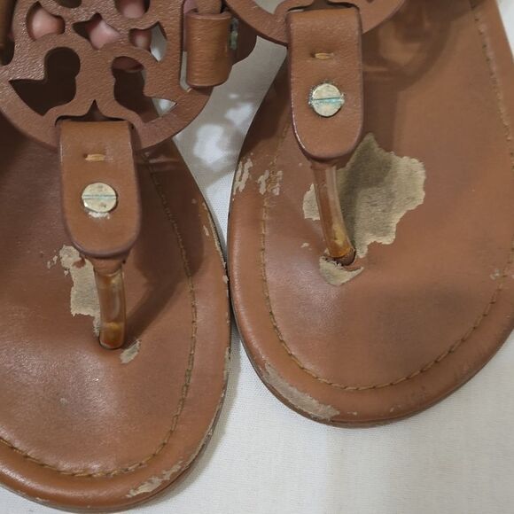 - Tory Burch Miller Sandals in Vintage Vachetta Size 8 - Picture 3 of 8